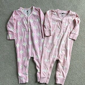 Monica and Andy Out and About Romper in Swan and Daisy